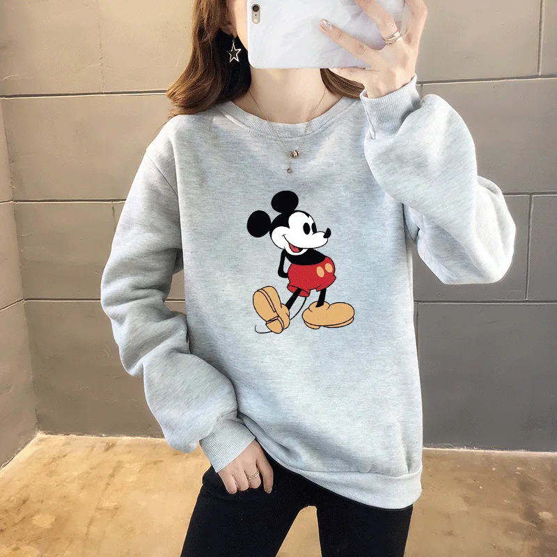 Autumn and winter Plush warm ins sweater female student cartoon Mickey thickened top large size long sleeve wholesale
Autumn and winter Plush warm ins sweater female student cartoon Mickey thickened top large size long sleeve wholesale