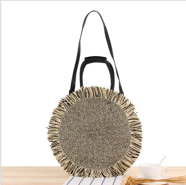 High Quality Stylish Retro Summer Beach Handbag Customized Handmade Paper Straw bag with Wooden Handle
High Quality Stylish Retro Summer Beach Handbag Customized Handmade Paper Straw bag with Wooden Handle
