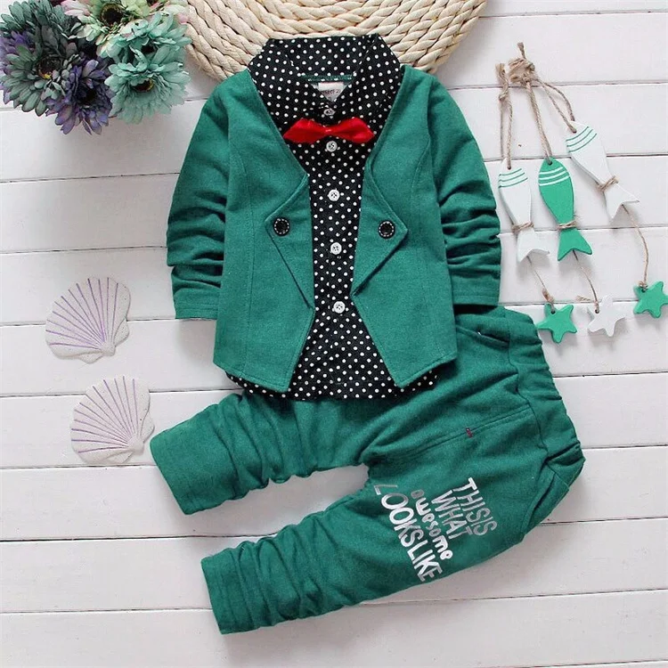 LvCong Online wholesale boys baby sets for fall an winter joint bow tie formal suit clothing 2 pcs sets
LvCong Online wholesale boys baby sets for fall an winter joint bow tie formal suit clothing 2 pcs sets