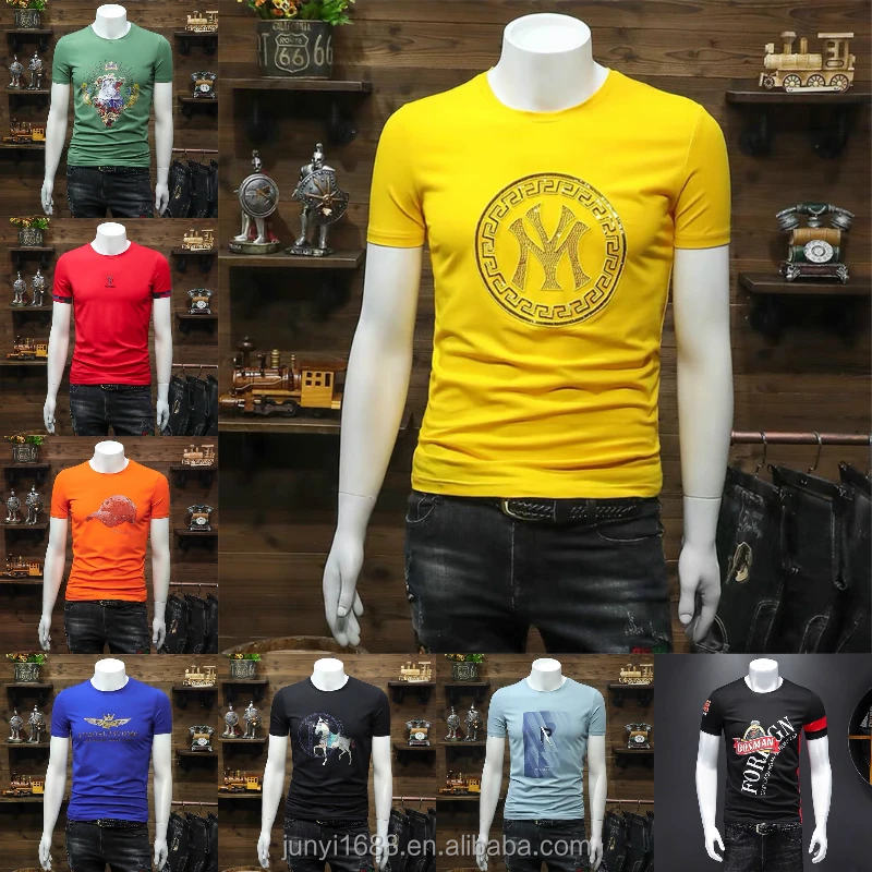 Short sleeve Men's T-shirt Summer 2022 New solid color casual loose T-shirt with round collar
Short sleeve Men's T-shirt Summer 2022 New solid color casual loose T-shirt with round collar