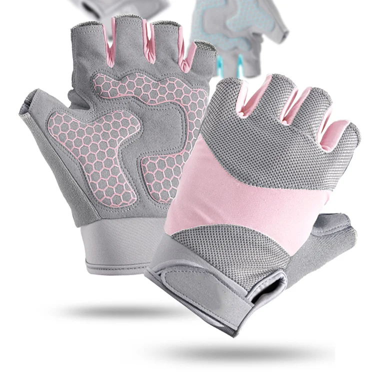 Custom nti-skid damping gloves cycling gloves half finger bike gloves women, Blue/pink/grey
Custom nti-skid damping gloves cycling gloves half finger bike gloves women, Blue/pink/grey
