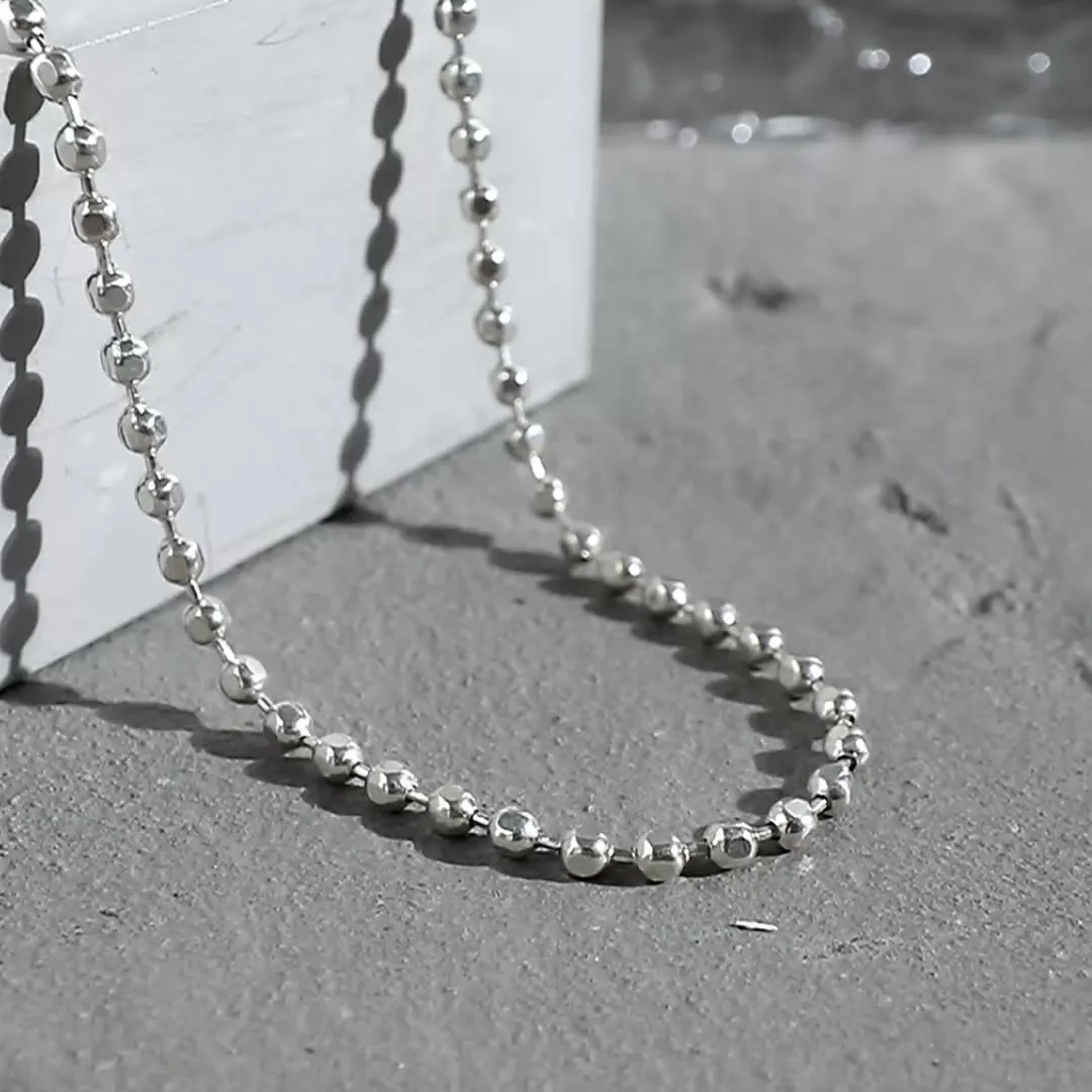 925 Silver Choker Simple Bead Chain Necklace Wholesale Fashion 18K Gold Plated Women Jewelry For Ladies Mam
925 Silver Choker Simple Bead Chain Necklace Wholesale Fashion 18K Gold Plated Women Jewelry For Ladies Mam