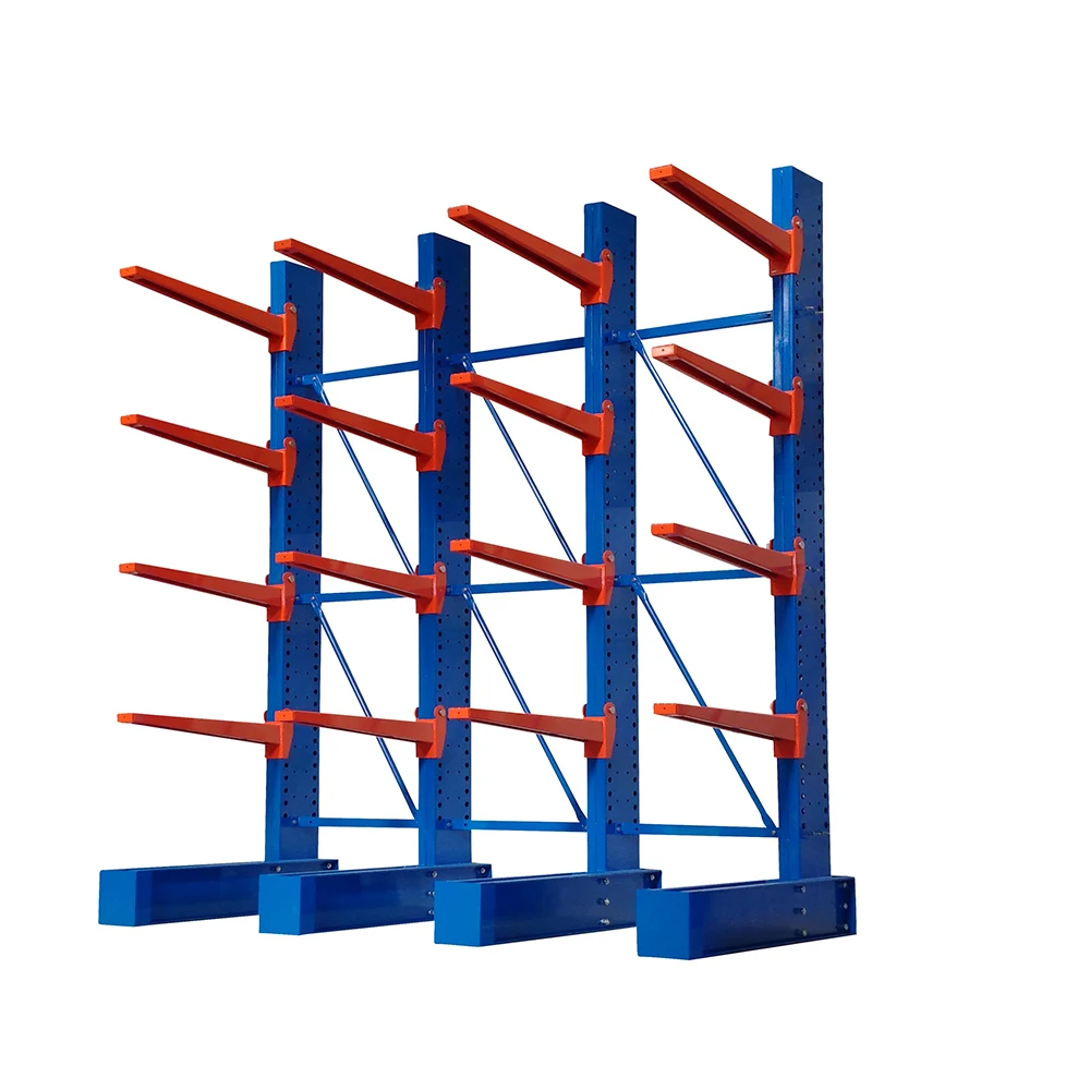 Warehouse Steel Structural pipe rack Cantilever Rack