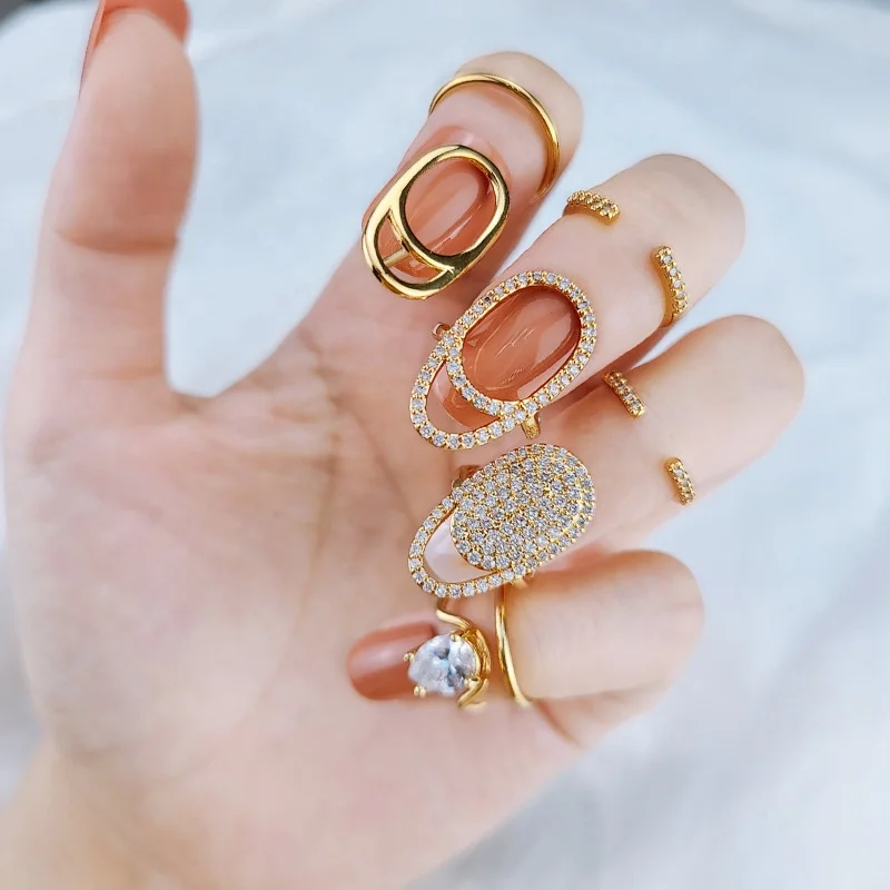 2021 Finger Nail Art Trendy Nail Open Adjustable Rhinestone Zircon Fingernail Protective Cover Fingertip Ring For Birthday Gift
2021 Finger Nail Art Trendy Nail Open Adjustable Rhinestone Zircon Fingernail Protective Cover Fingertip Ring For Birthday Gift