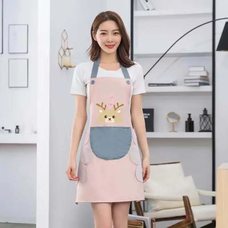 Cartoon Lovely Apron Waterproof And Oil-proof Aprons Kitchen Korean Style Kitchen Apron
Cartoon Lovely Apron Waterproof And Oil-proof Aprons Kitchen Korean Style Kitchen Apron