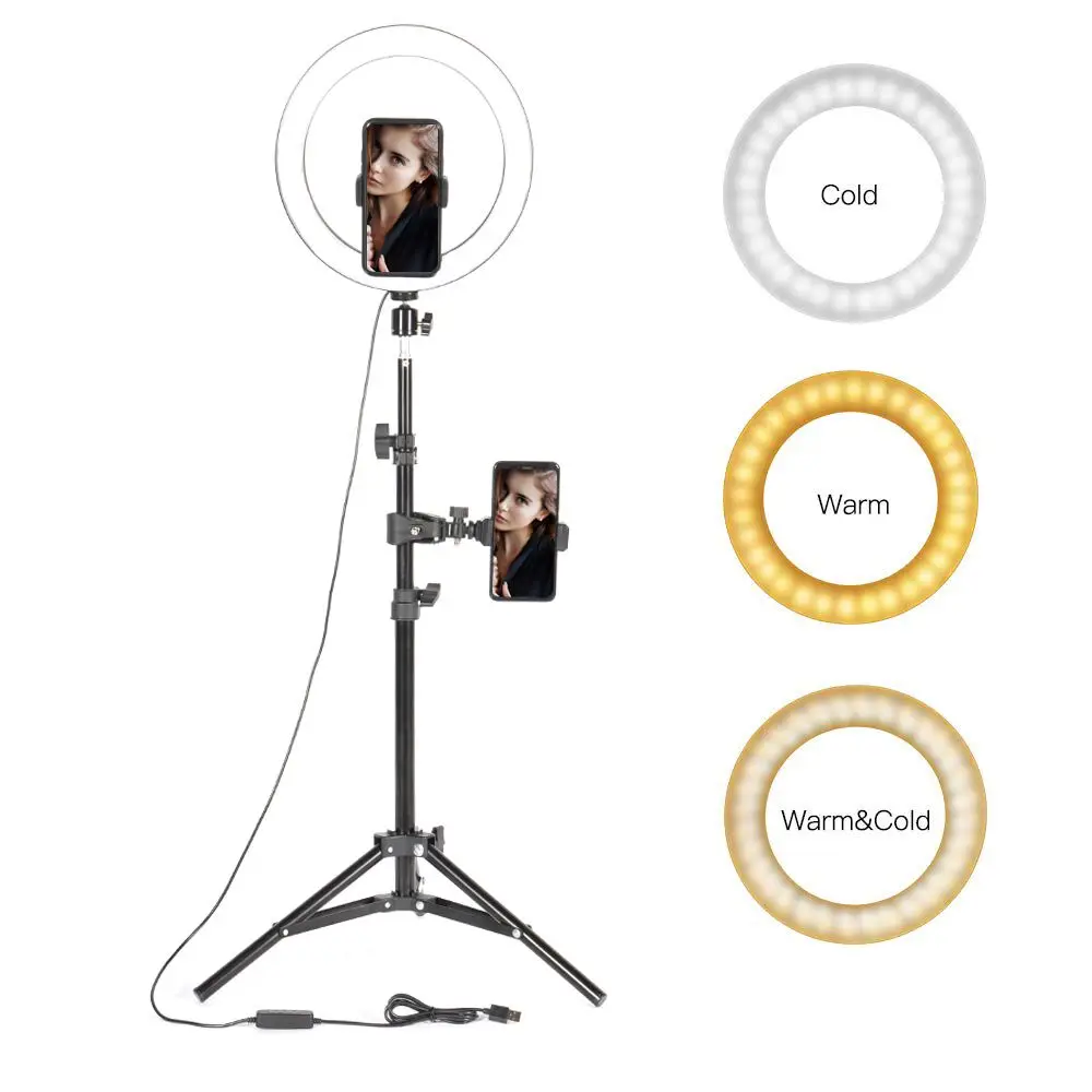 10" LED Photographic Selfie Lighting with Stand for Smartphone Makeup Video Studio Tripod Ring Light
10" LED Photographic Selfie Lighting with Stand for Smartphone Makeup Video Studio Tripod Ring Light