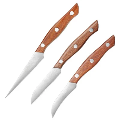 Set 3pcs wooden handle Diversification fruit and vegetable Carving knife tools
Set 3pcs wooden handle Diversification fruit and vegetable Carving knife tools