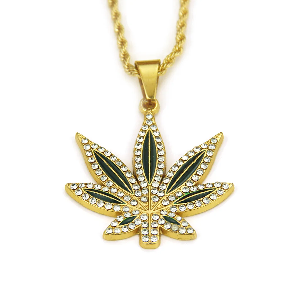 Fashion Simple Jewelry Necklaces Men Hip Hop Big Maple Leaf Pendant Zircon Necklace Jewelry
Fashion Simple Jewelry Necklaces Men Hip Hop Big Maple Leaf Pendant Zircon Necklace Jewelry