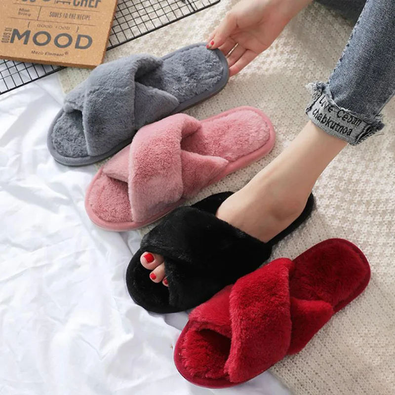 Winter Women Faux Fur Fashion Warm Shoes Woman Slip on Flats Cozy Furry Slippers pink slides, 4 colors
Winter Women Faux Fur Fashion Warm Shoes Woman Slip on Flats Cozy Furry Slippers pink slides, 4 colors