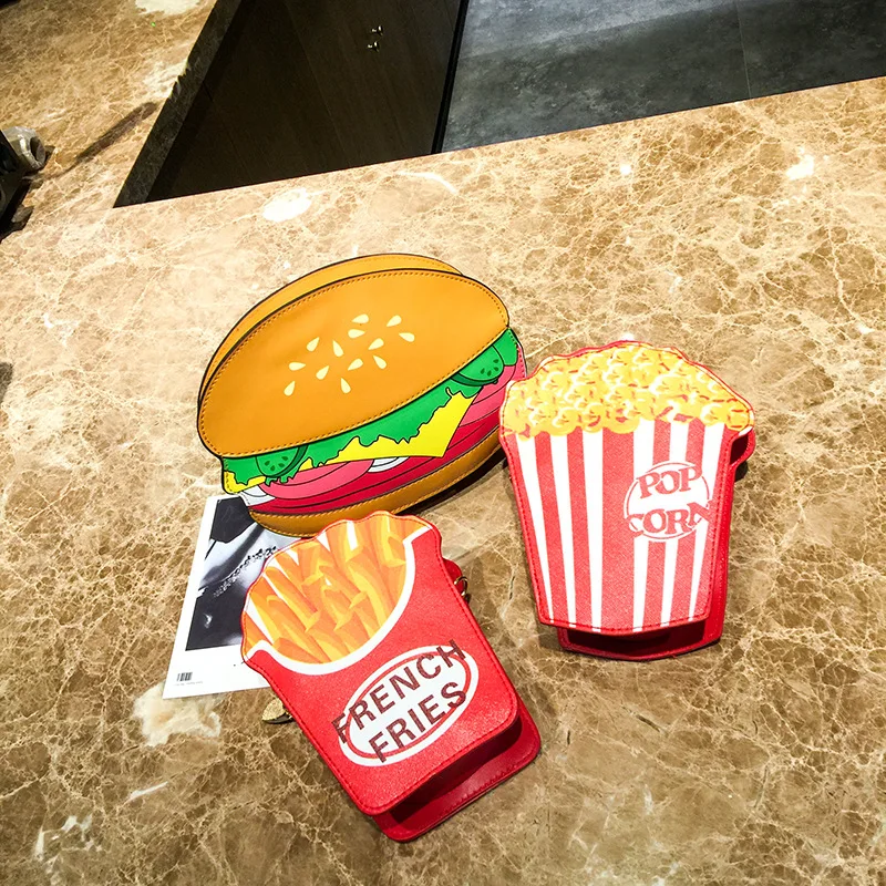 Ice cream hamburger bag new personality creative bag cute cartoon single shoulder diagonal cross chain small square bag, As the picture
Ice cream hamburger bag new personality creative bag cute cartoon single shoulder diagonal cross chain small square bag, As the picture