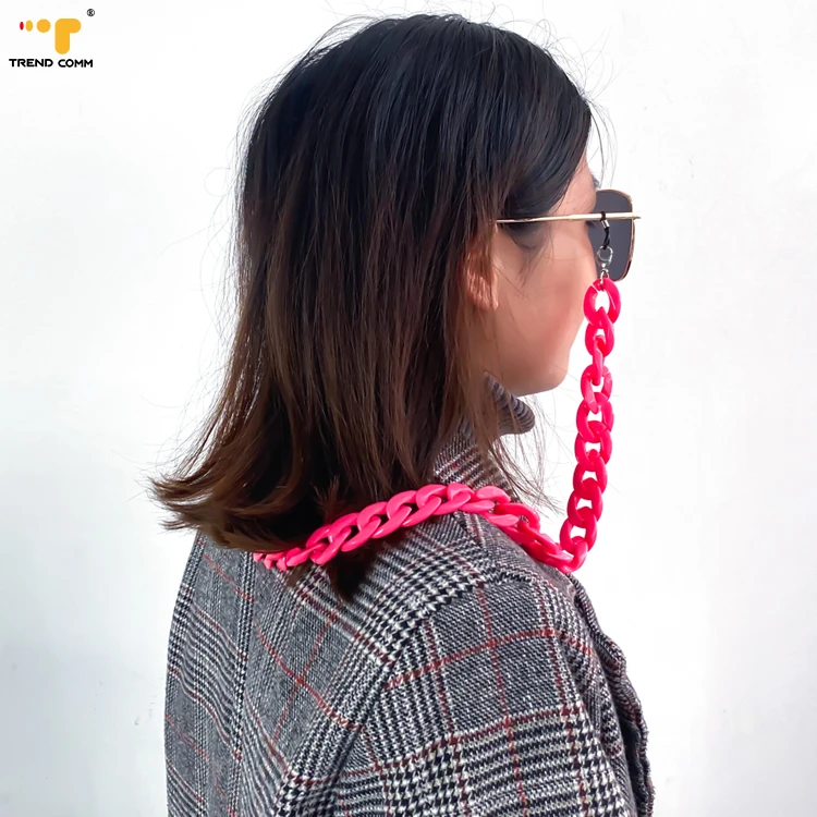 Oversized Fashion Decoration Acrylic Cord Double Layered Eyeglasses Necklace Holder Sunglasses Chain
Oversized Fashion Decoration Acrylic Cord Double Layered Eyeglasses Necklace Holder Sunglasses Chain