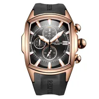 

Reef Tiger 2019 New Style Wristwatch With Chronograph Luxury Waterproof Sport Watches Date Rose Gold Rubber Strap Mens RGA3069-T