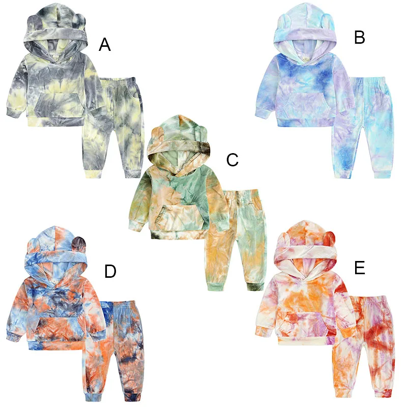 Ins Baby Clothing Autumn And Winter Tie-Dye Gold Velvet Long-Sleeved Ears Hooded Sweater + Pants 2Pcs/Sets Infants Clothes M370
Ins Baby Clothing Autumn And Winter Tie-Dye Gold Velvet Long-Sleeved Ears Hooded Sweater + Pants 2Pcs/Sets Infants Clothes M370