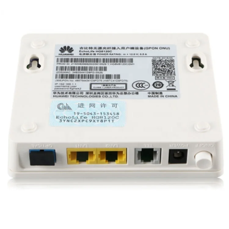 全新华为 hg8120c gpon onu 1ge   1fe   1pots 与英文固件