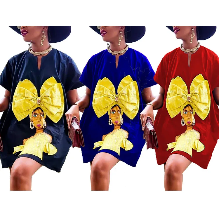 2021 Casual Big Size Character Print Women Dresses Fashion Streetwear Loose Work Wear Plus Size Summer Sexy Ladies Short Dress
2021 Casual Big Size Character Print Women Dresses Fashion Streetwear Loose Work Wear Plus Size Summer Sexy Ladies Short Dress