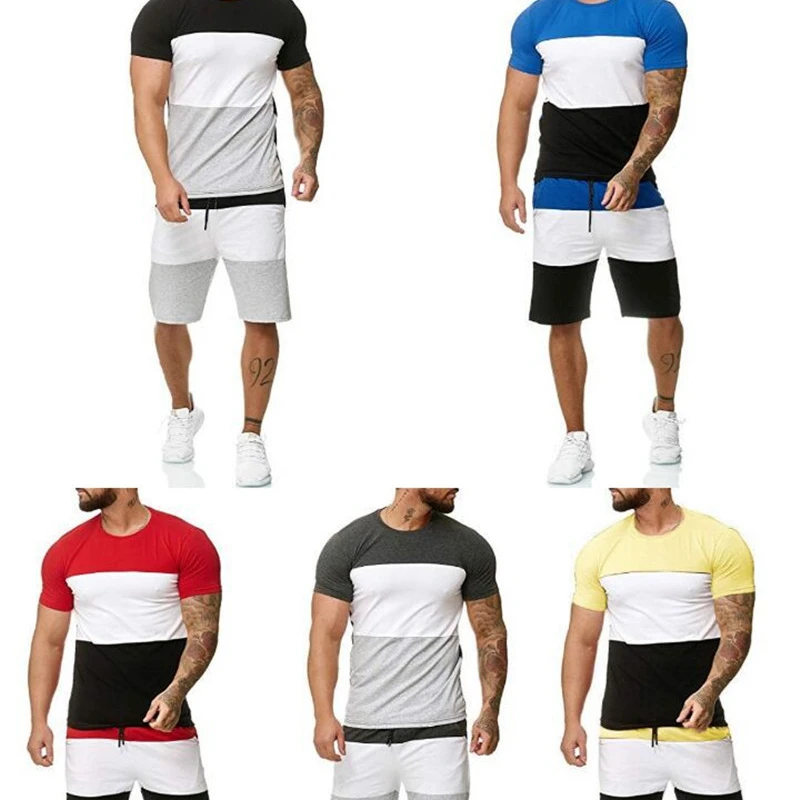 2021 Amazon Running Sports Shorts Set Big Stripe t-Shirt 2-Piece Jogging Summer Casual Two Piece Pants Set Men, Yellow, red, gray, black, blue
2021 Amazon Running Sports Shorts Set Big Stripe t-Shirt 2-Piece Jogging Summer Casual Two Piece Pants Set Men, Yellow, red, gray, black, blue