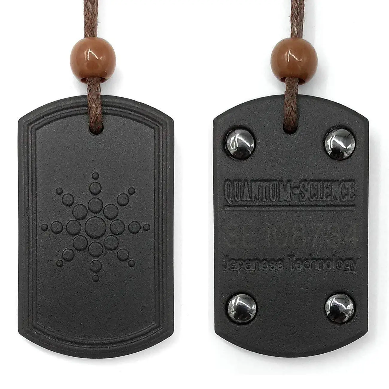 Quantum Pendant Necklace Japanese technology square diamond volcanic stone anion energy pendant necklace, Black
Quantum Pendant Necklace Japanese technology square diamond volcanic stone anion energy pendant necklace, Black