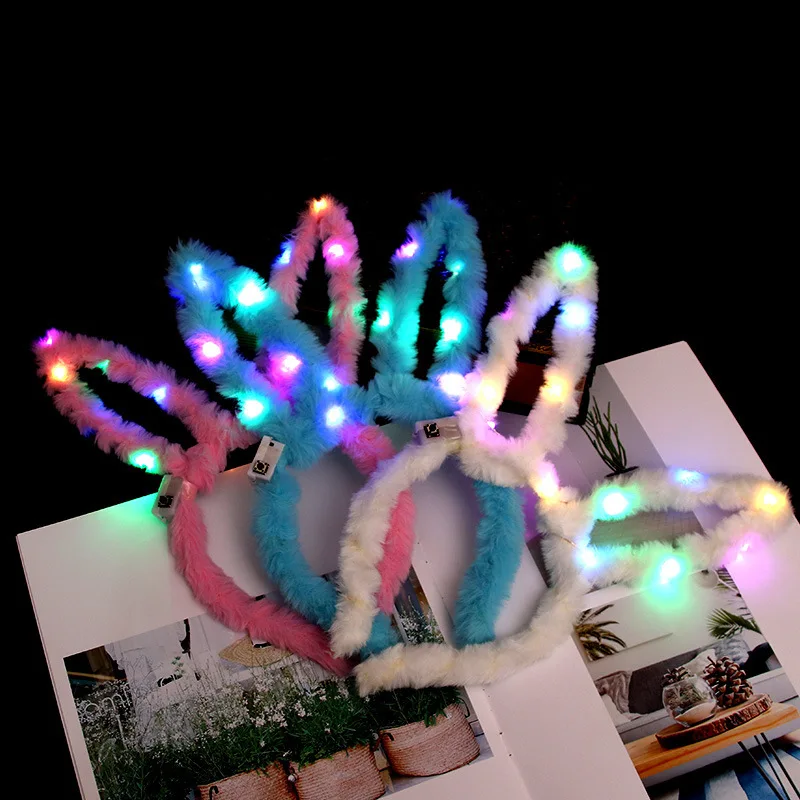 New Lengthened Luminous Plush Headband Rabbit Ears Glitter Headband Party Ball Decorations Glitter Headband
New Lengthened Luminous Plush Headband Rabbit Ears Glitter Headband Party Ball Decorations Glitter Headband