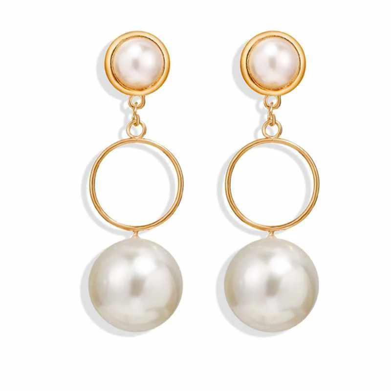 Trendy Pearl Earrings For Women Alloy Gold Drop Dangle Earrings Statement Jewelry For Female
Trendy Pearl Earrings For Women Alloy Gold Drop Dangle Earrings Statement Jewelry For Female