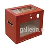galleon travel Brass Handles wooden cigarette case Matt glass top cabinet cigar humidor