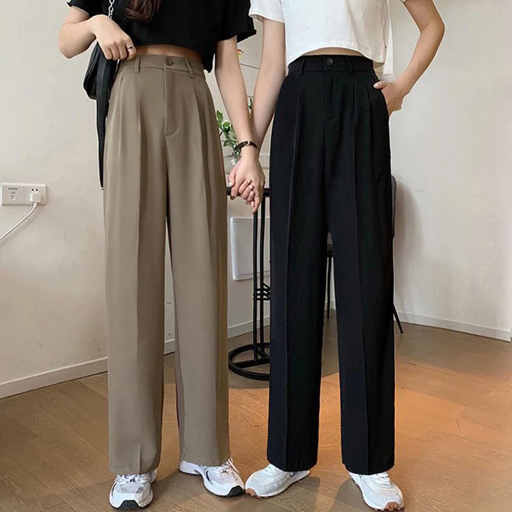 Women's High Waist Casual Straight Legging Pants Elegant Summer Office Trousers with Quick Dry Logo XL Size New Fashion Suit
Women's High Waist Casual Straight Legging Pants Elegant Summer Office Trousers with Quick Dry Logo XL Size New Fashion Suit