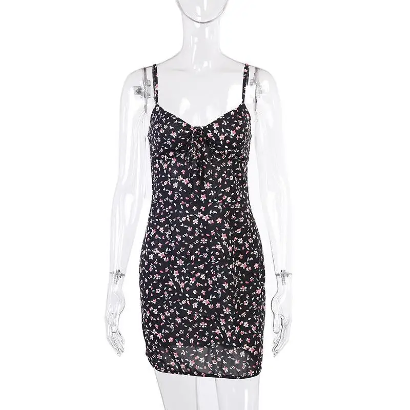 Amazon Summer New Arrival Low Cut Bowknot Mini Dress Backless Stylish Sexy Dress Floral Print Dress, Black
Amazon Summer New Arrival Low Cut Bowknot Mini Dress Backless Stylish Sexy Dress Floral Print Dress, Black