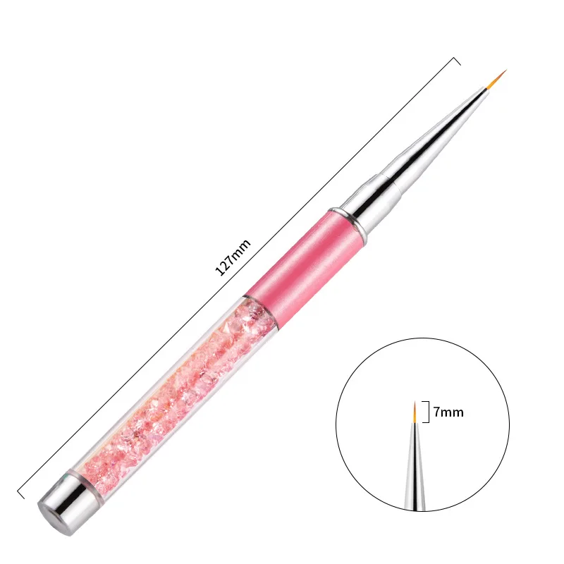 1PC Professional Nail Brush Diamond Handle Nail Art Liner Brush Acrylic Nail Art Brush with Private Custom Logo
1PC Professional Nail Brush Diamond Handle Nail Art Liner Brush Acrylic Nail Art Brush with Private Custom Logo