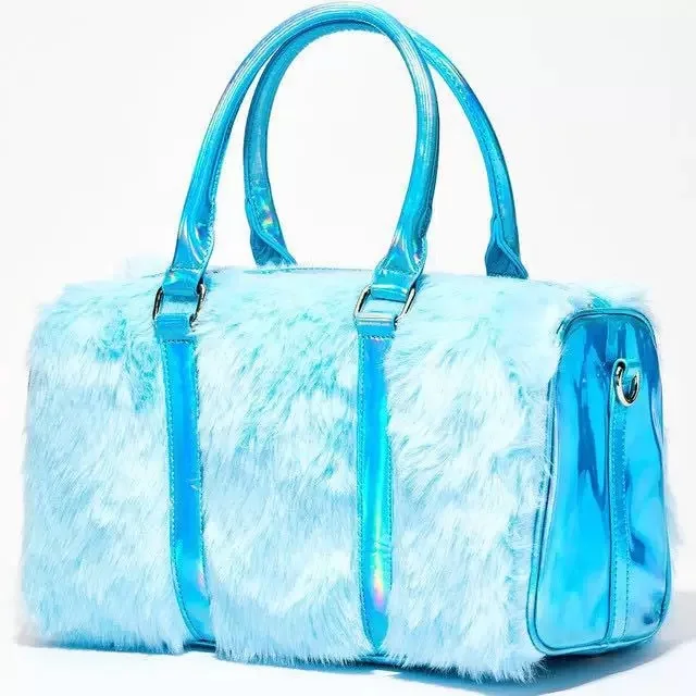 High Capacity Plus Size Travel Handbag Pink PU Leather Pouch Plush Duffel Bag For Women
High Capacity Plus Size Travel Handbag Pink PU Leather Pouch Plush Duffel Bag For Women