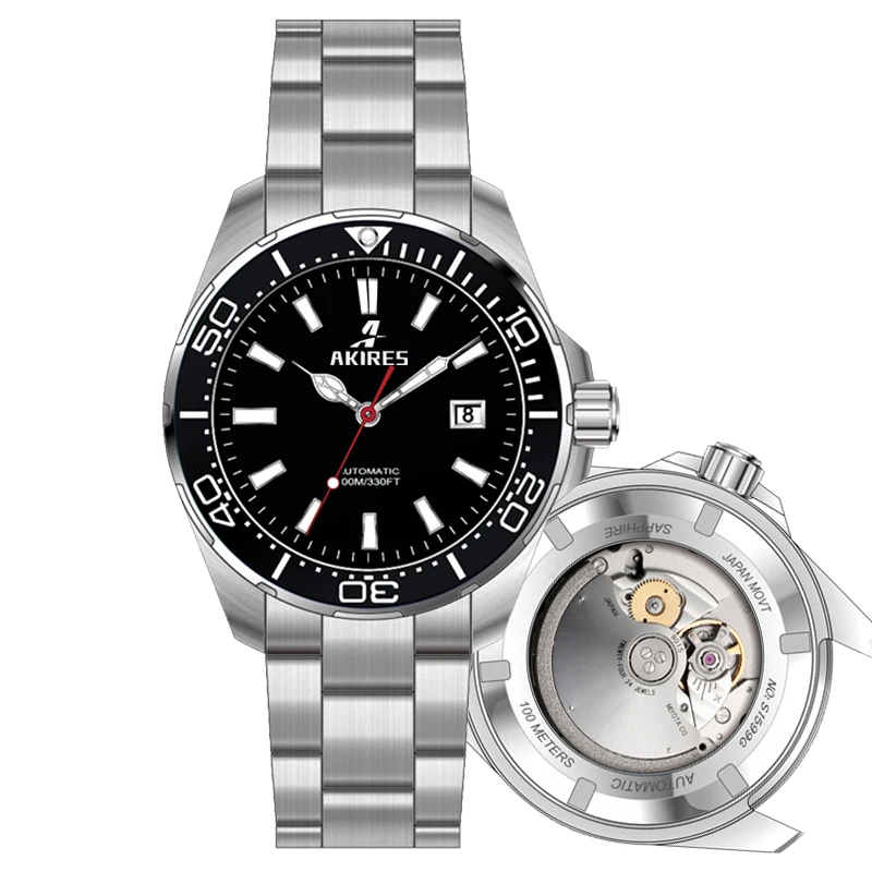 Top Quality watches men Luxury Automatic Stainless Steel Sapphire Mirror Glass Watches
Top Quality watches men Luxury Automatic Stainless Steel Sapphire Mirror Glass Watches