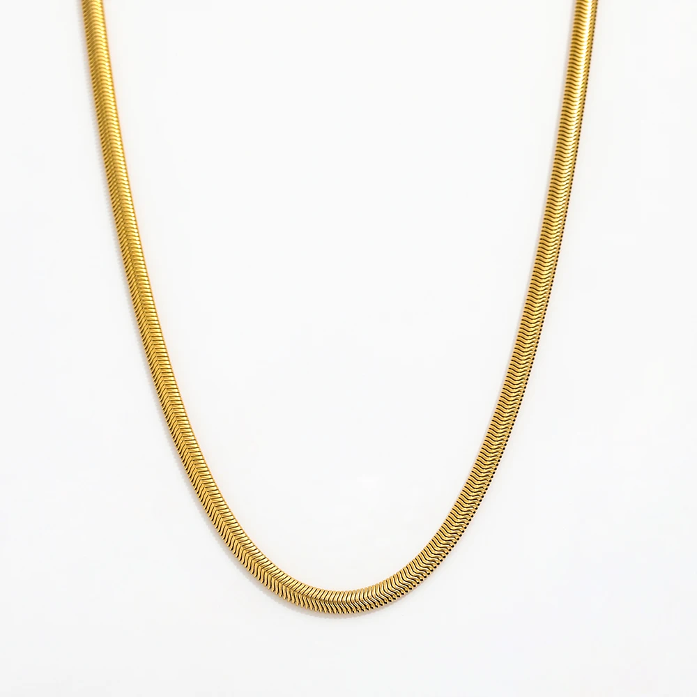 Joolim Tarnish Free & Waterproof Snake Chain Necklace 18K Gold Plated Stainless Steel Necklace
Joolim Tarnish Free & Waterproof Snake Chain Necklace 18K Gold Plated Stainless Steel Necklace