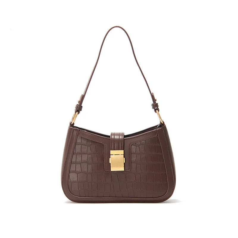 Crocodile pattern underarm bag 2021 new trend net red one-shoulder messenger bag female small bag fashion wild ins, Black,brown
Crocodile pattern underarm bag 2021 new trend net red one-shoulder messenger bag female small bag fashion wild ins, Black,brown