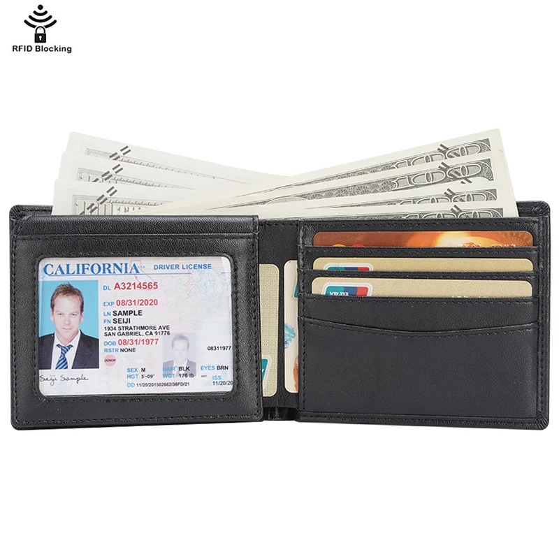 TIDING Custom LOGO Fashion WaterProof Luxury Bifold Black RFID Blocking Mens Genuine Leather Wallet
TIDING Custom LOGO Fashion WaterProof Luxury Bifold Black RFID Blocking Mens Genuine Leather Wallet