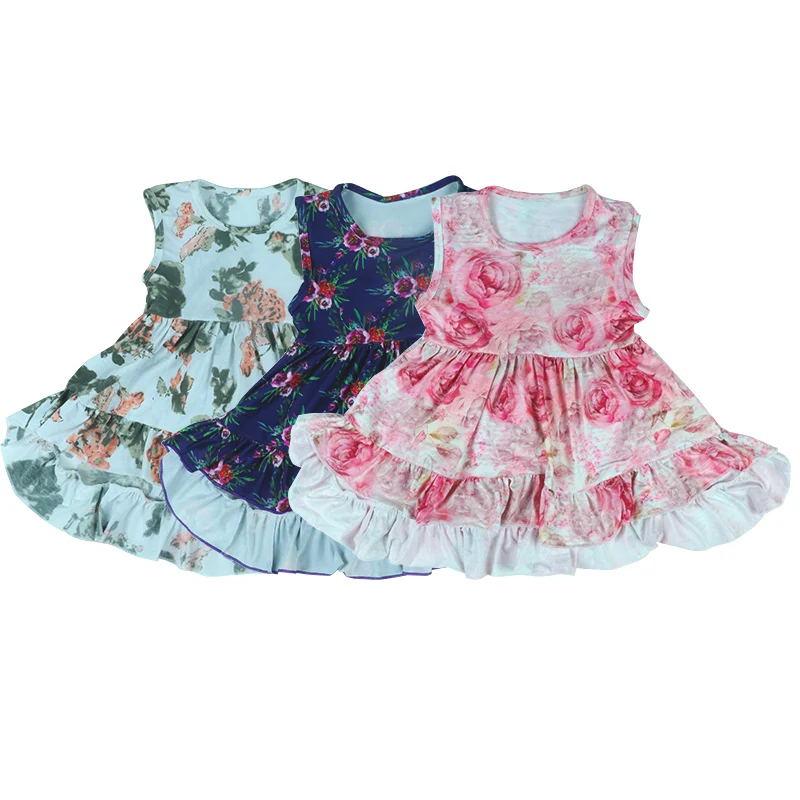 Baby birthday dress designs floral printed ruffle sleeveless dress girl summer kids dress
Baby birthday dress designs floral printed ruffle sleeveless dress girl summer kids dress