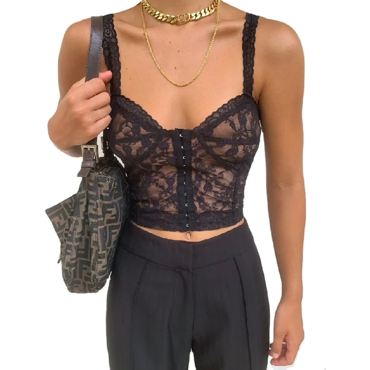 AYP0614 new style lace embroidery bottoming slim fit slim and sexy corset versatile pure color tube-top
AYP0614 new style lace embroidery bottoming slim fit slim and sexy corset versatile pure color tube-top