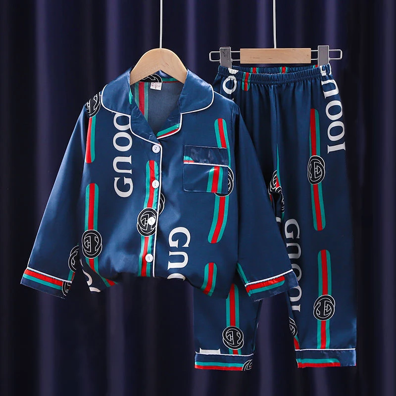 High Quality Comfortable Kids Plain Pajamas Ice floss For Children Pajamas 
High Quality Comfortable Kids Plain Pajamas Ice floss For Children Pajamas