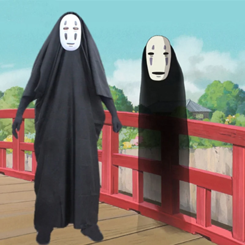 Spirited Away No Face Ghost Man Cosplay Costume Clothes Mask Gloves Cloak Suit kids to adults Send mask
Spirited Away No Face Ghost Man Cosplay Costume Clothes Mask Gloves Cloak Suit kids to adults Send mask