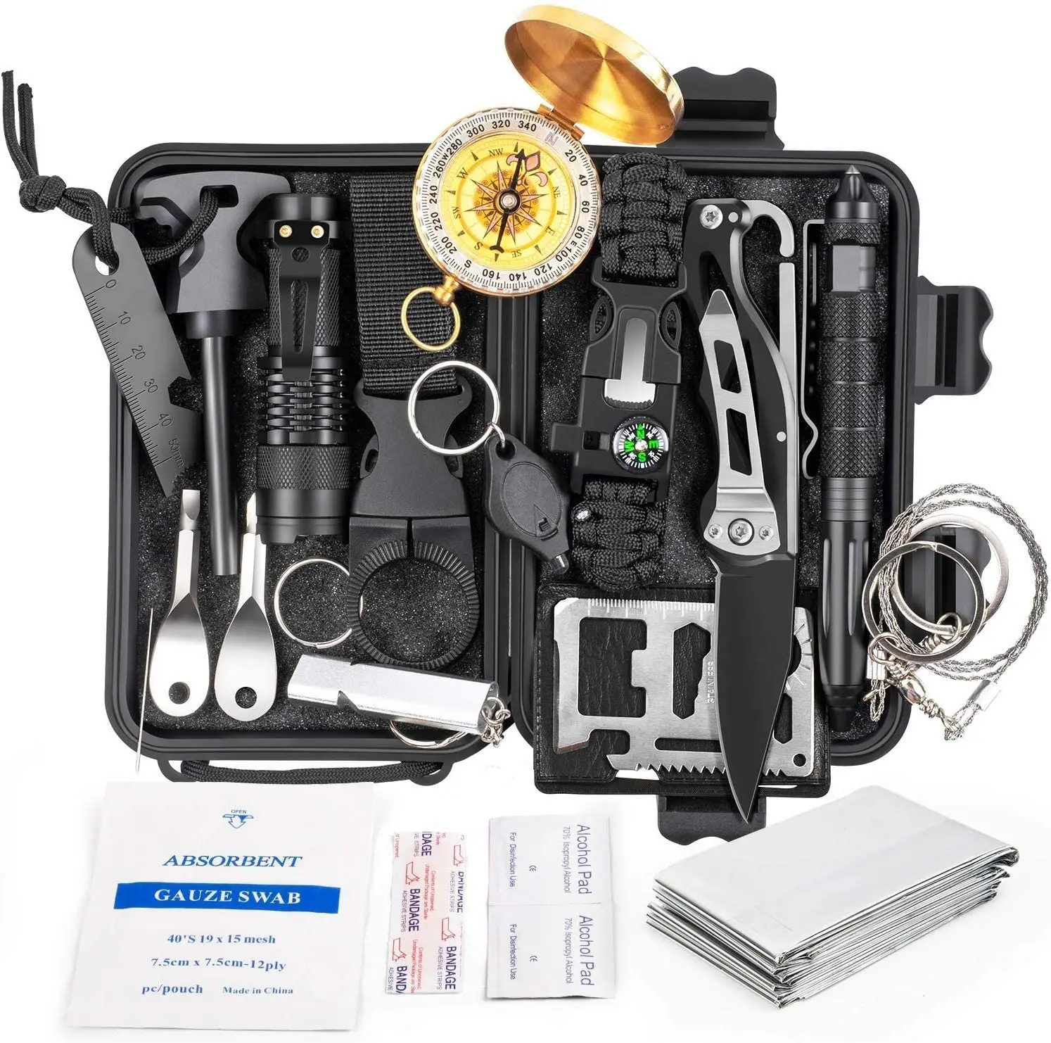 18 IN 1 Camping Survival kit gear box Tactical outdoor survival kit for hiking camping 18 in 1 emergency survival kit
18 IN 1 Camping Survival kit gear box Tactical outdoor survival kit for hiking camping 18 in 1 emergency survival kit