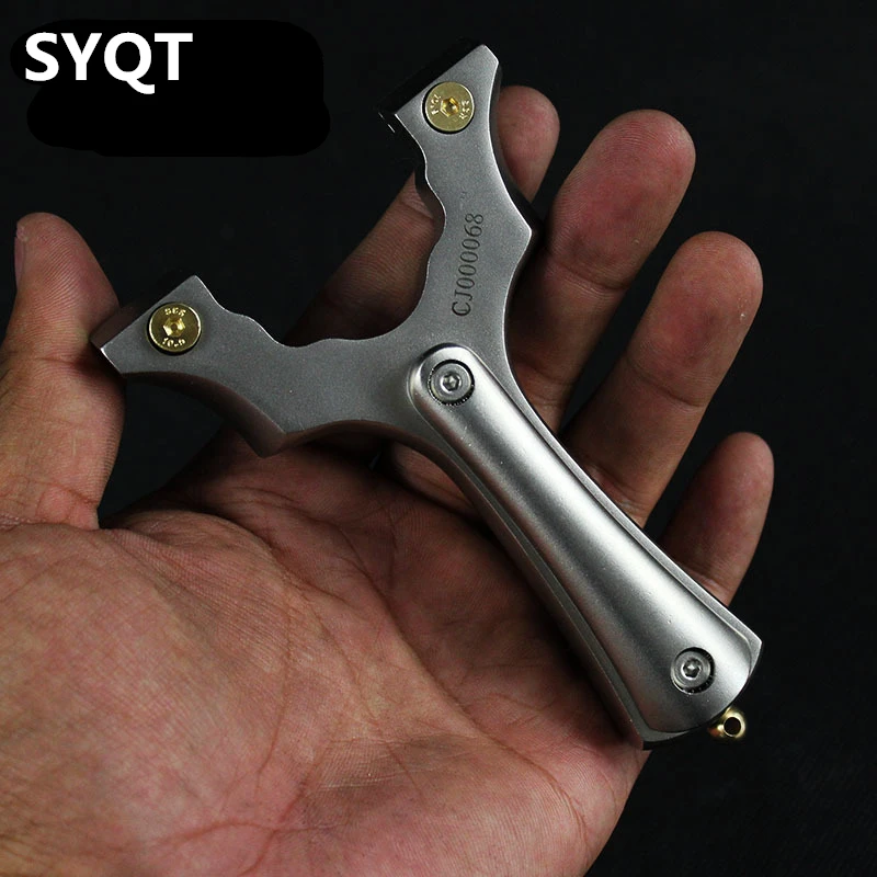 New Flat Leather Slingshot stainless steel Wire Cutting Free Tied Fast Pressing Clip Precision Hunting Slingshot Toys
New Flat Leather Slingshot stainless steel Wire Cutting Free Tied Fast Pressing Clip Precision Hunting Slingshot Toys