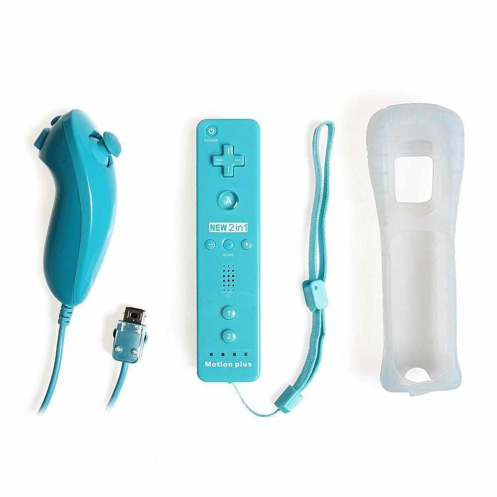 Wii Game Controller Left And Right Handle Chicken Leg Type With Input MotionPlus Wii Straight Controller + Curved Controller, Black,white,blue,red,pink
Wii Game Controller Left And Right Handle Chicken Leg Type With Input MotionPlus Wii Straight Controller + Curved Controller, Black,white,blue,red,pink