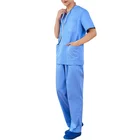 Top quality hot sale nurse scrubs suit uniformes medico