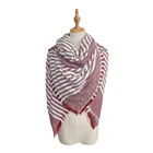 140*140 Ladies Brand Sublimation Xmas Winter Stoles Scarves Shawls