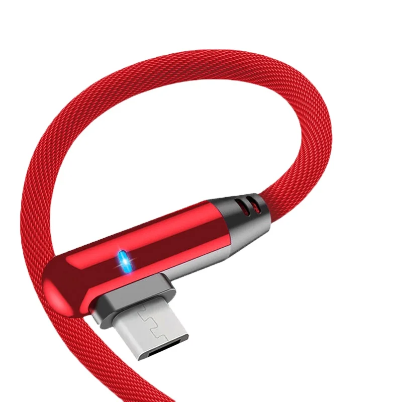 PUJIMAX led light 90 Degree Micro USB Data Cable Fast Charging Phone Cord For Samsung/Xiaomi/Huawei/Meizu/Lenovo/Android phones, Red,black,blue
PUJIMAX led light 90 Degree Micro USB Data Cable Fast Charging Phone Cord For Samsung/Xiaomi/Huawei/Meizu/Lenovo/Android phones, Red,black,blue