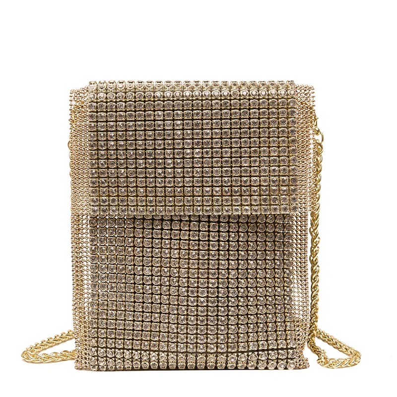 Luxury 2021 New Style Rhinestone Phone Elegant Women Shining Party Hand Bags 
Luxury 2021 New Style Rhinestone Phone Elegant Women Shining Party Hand Bags