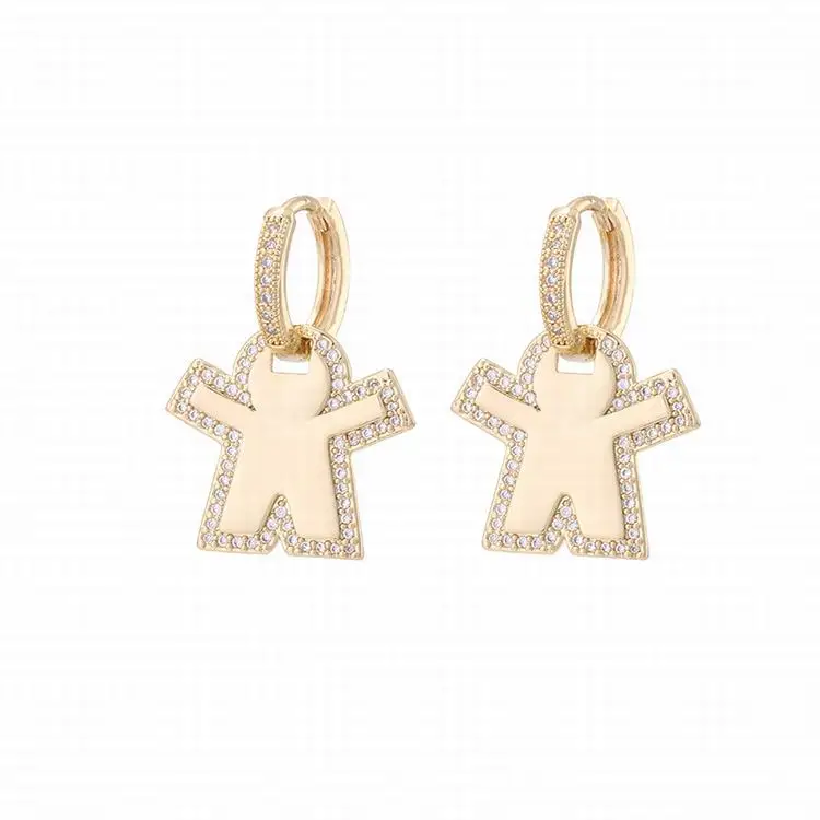 European And American Copper Micro-Inlaid Zircon Earrings Creative Design Moon Lip Palm Retro Female Earrings
European And American Copper Micro-Inlaid Zircon Earrings Creative Design Moon Lip Palm Retro Female Earrings