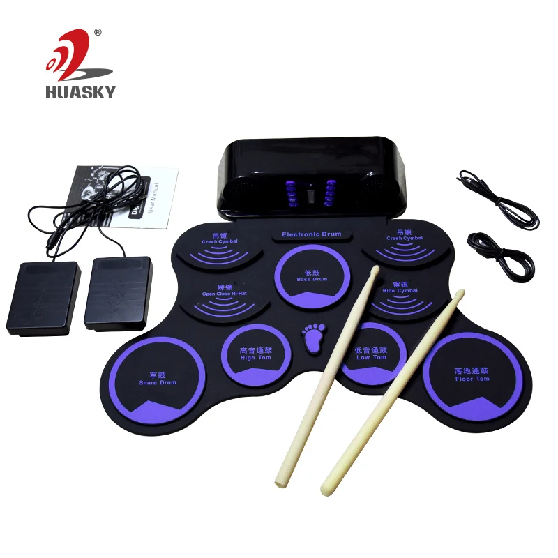 New design usb roll up drum kit midi electric drum set 9 pad musical instrument
New design usb roll up drum kit midi electric drum set 9 pad musical instrument