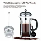 Upgraded Glass and Stainless Steel 34 oz Travel French Press Coffee Maker Precise Scale Easy to Clean