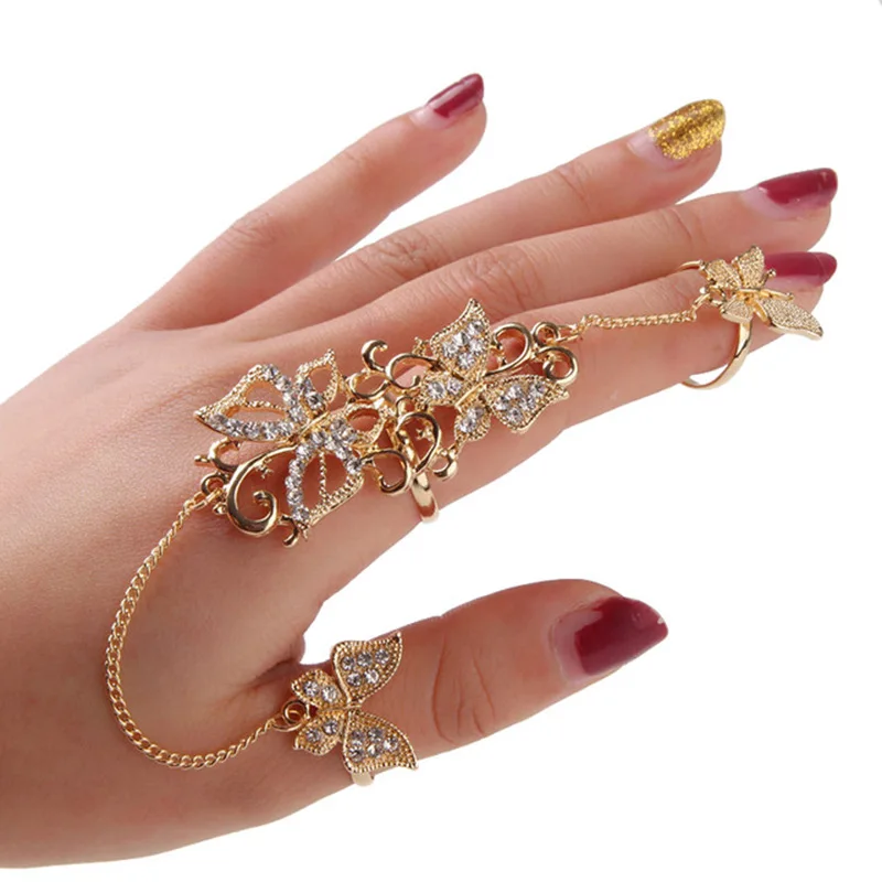 Bohemian Butterfly Diamond Ring Set with Tassel, Boho Gold Plated Jewelry for Fancy Girls, Dubai Jewelry Gold Rings
Bohemian Butterfly Diamond Ring Set with Tassel, Boho Gold Plated Jewelry for Fancy Girls, Dubai Jewelry Gold Rings
