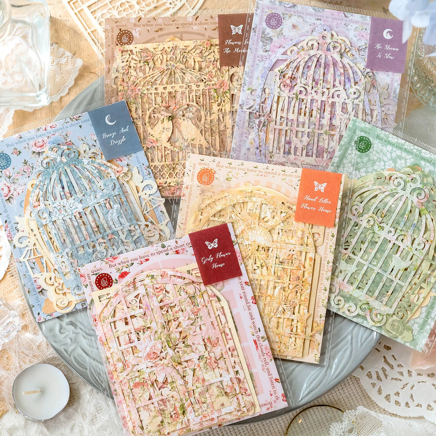 10 Pieces/Pack Lace Paper Anne of Lyushanqiang Series Ins Hollow out Hand Account DIY Material Base 6 Models
10 Pieces/Pack Lace Paper Anne of Lyushanqiang Series Ins Hollow out Hand Account DIY Material Base 6 Models