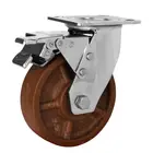 Castor Manufacturer 125x40mm High Temperature Lock Fixed Castor Wheel