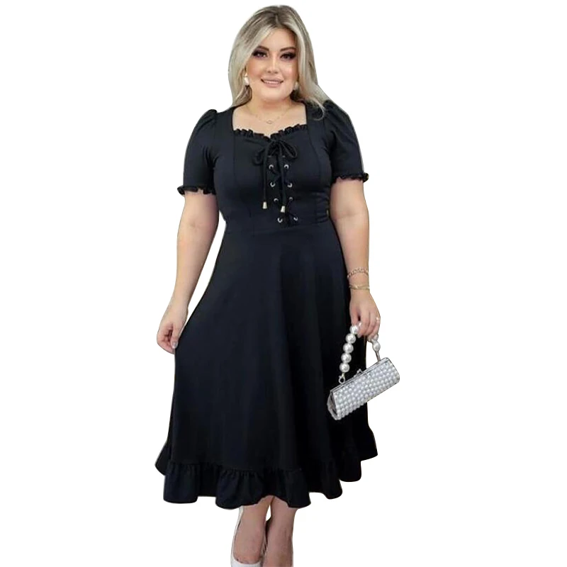 2021 new arrivals summer short sleeve elegant chiffon plus size solid color loose casual dresses women clothes clothing
2021 new arrivals summer short sleeve elegant chiffon plus size solid color loose casual dresses women clothes clothing